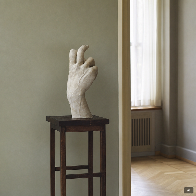 Skulptur, hand, 1900-tal.