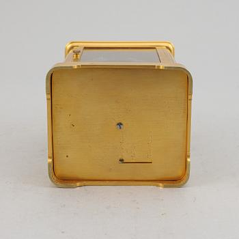 A Linderoth carriage clock, Stockholm, early 20th Century.