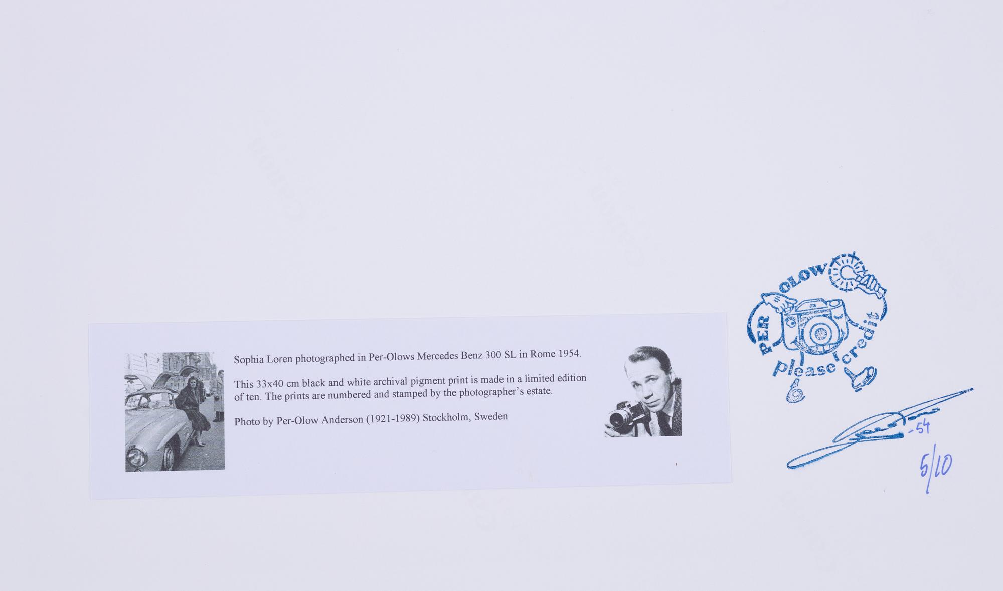 Per-Olow Anderson, "Sophia Loren".