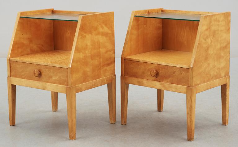 NATTDUKSBORD, ett par, 1940-tal.