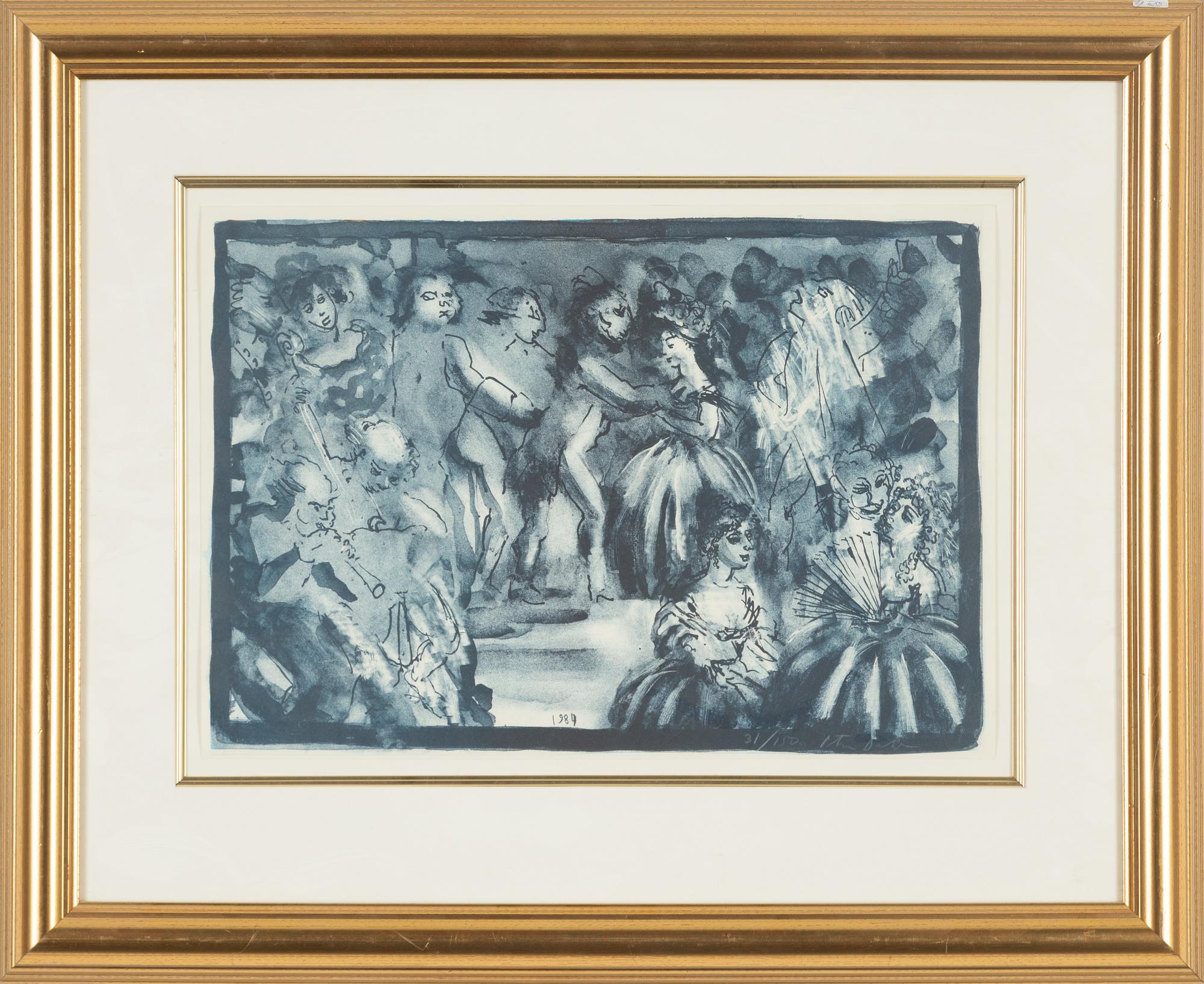 Peter Dahl, lithograph, signed and numbered 31/150.