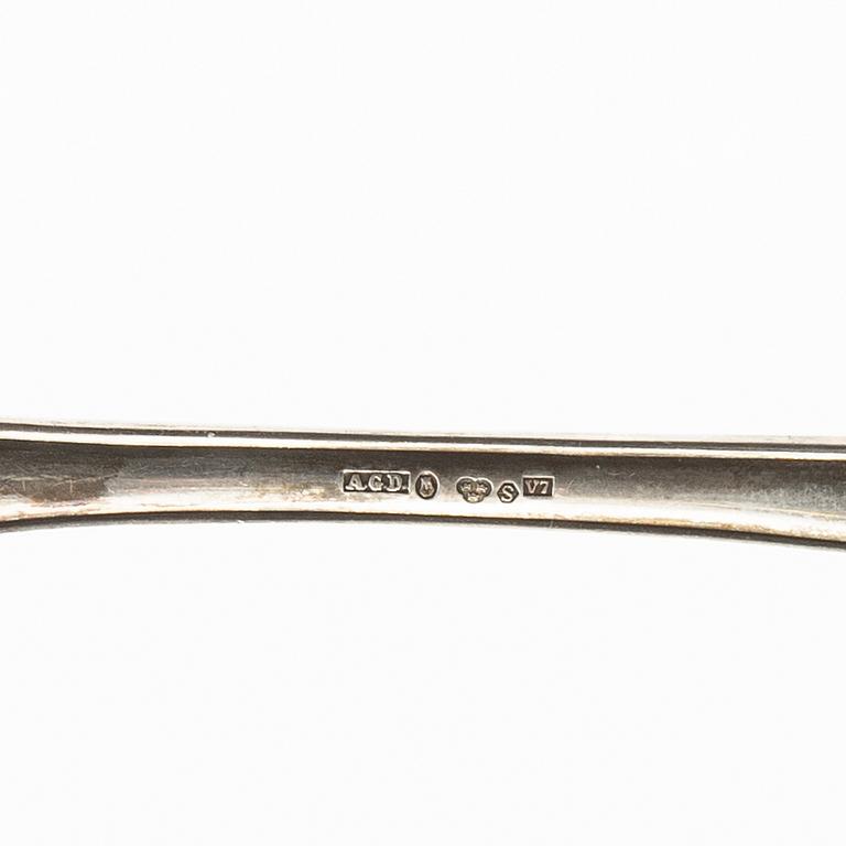 Cutlery approx. 118 dlr "Swedish round" silver, first half of the 20th century.
