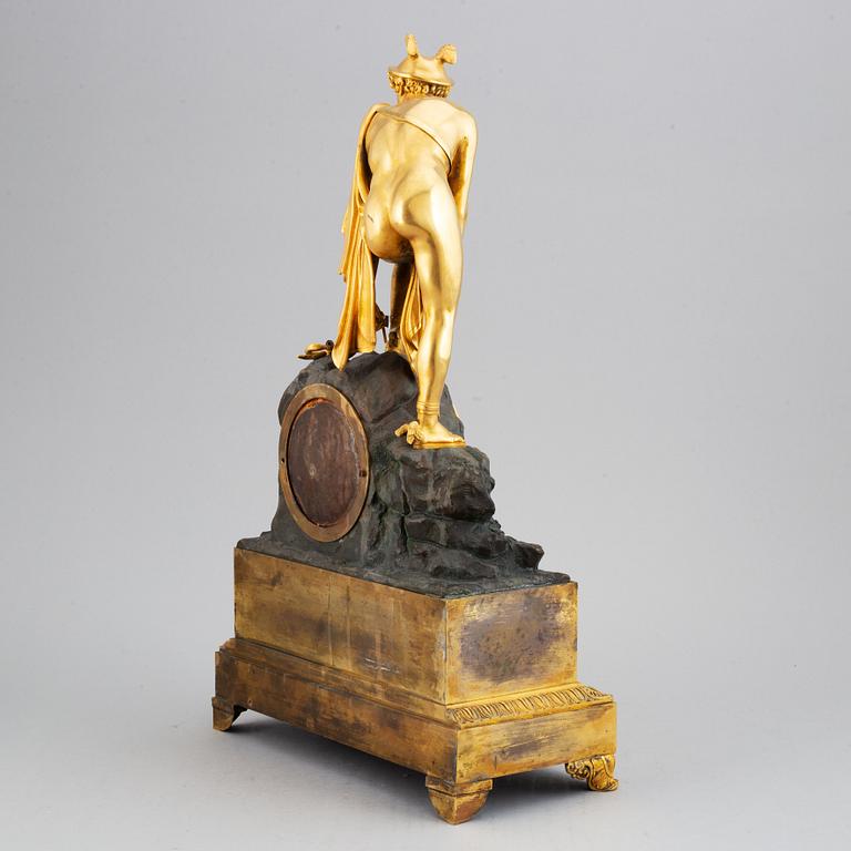 A french Empire pendulum clock, first half of the 19th century.