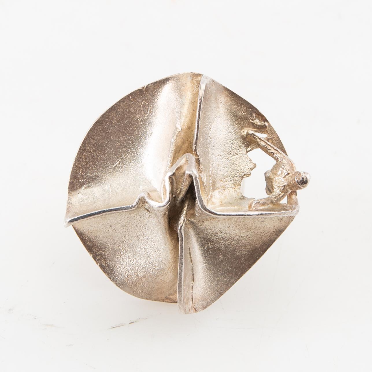 Björn Weckström, ring "Jaaras dröm", sterlingsilver, Lapponia, 1969.