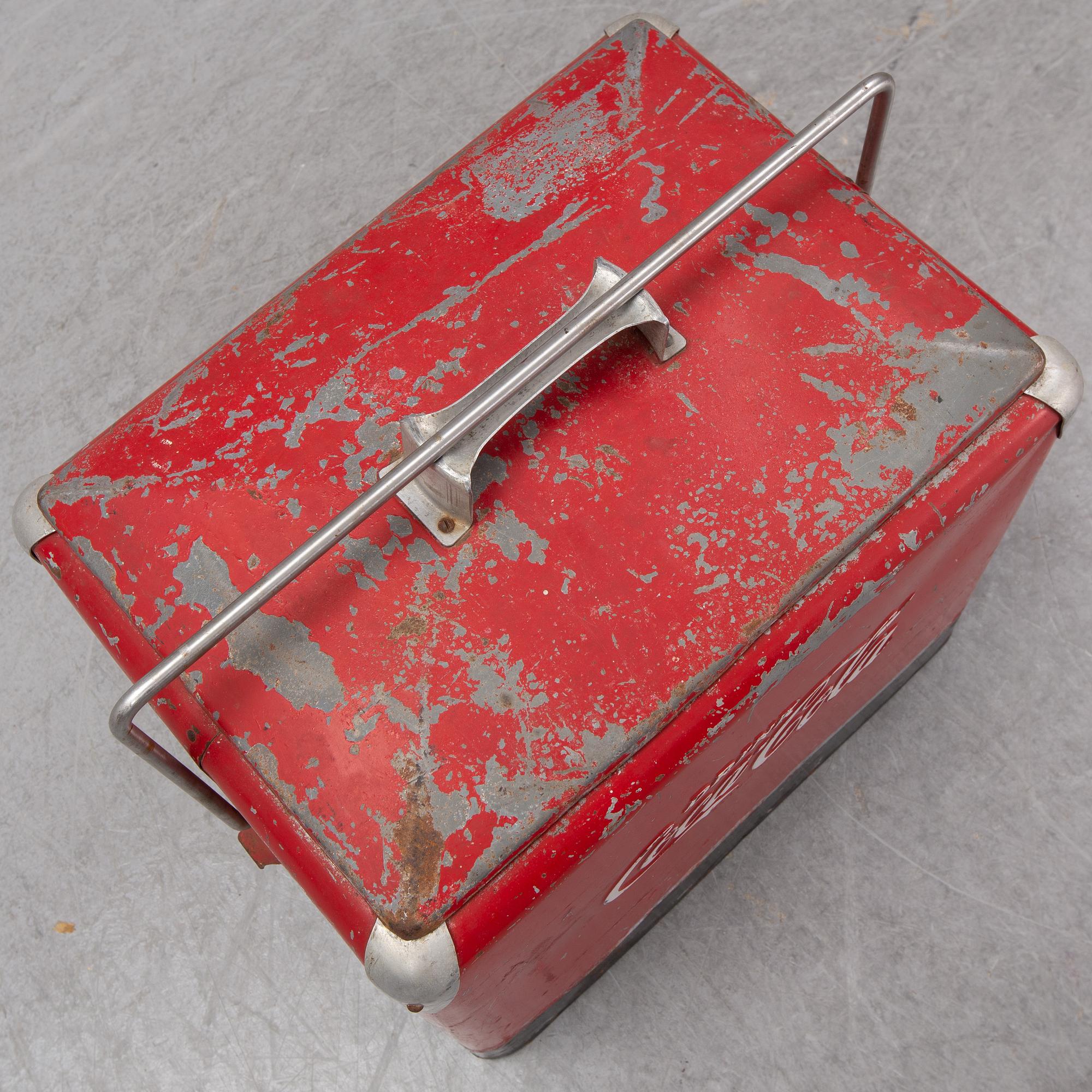 A Coca Cola ice box mid 1900's.