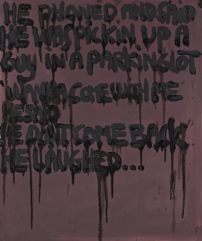 BJARNE MELGAARD, triptyk, olja på duk utförd 2006-2007.