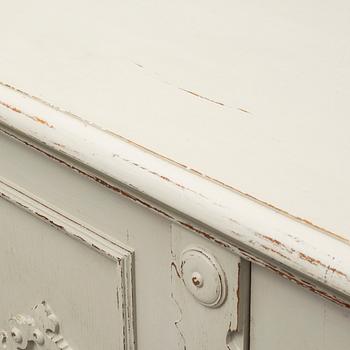 A ca 1900 painted cupboard.