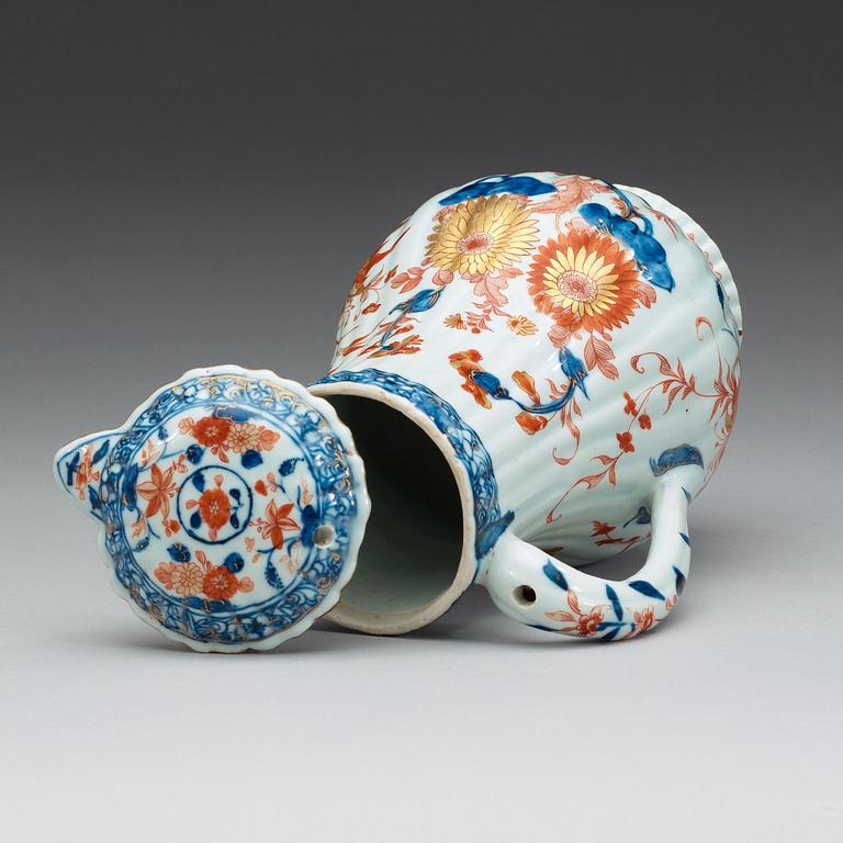 KANNA med LOCK, kompaniporslin. Qing dynastin, Kangxi (1662-1722).