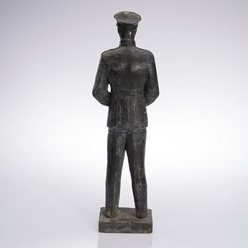 LAURI LEPPÄNEN, skulptur, metallblandning, signerad.