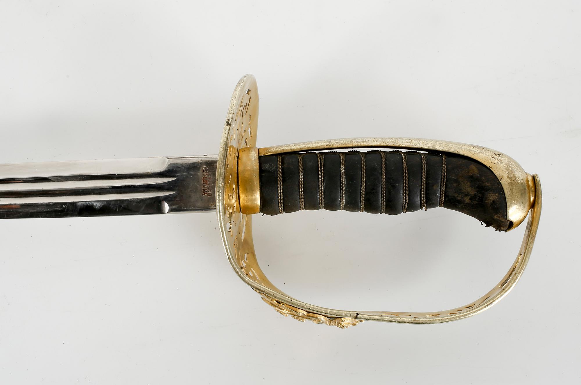 PALLASCH, för officer, m/1893. Tillverkad före 1913.