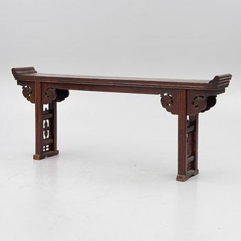 A hardwood altar table, late Qing dynasty / 20th century.