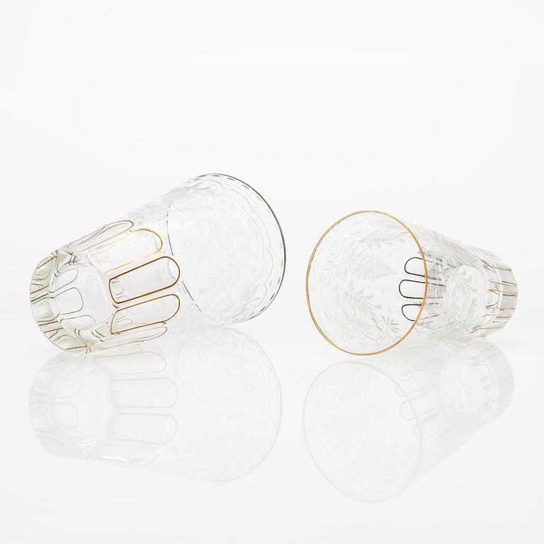Moser, glasuppsättning, 95 dlr, "Maharani", 1930-40-tal.