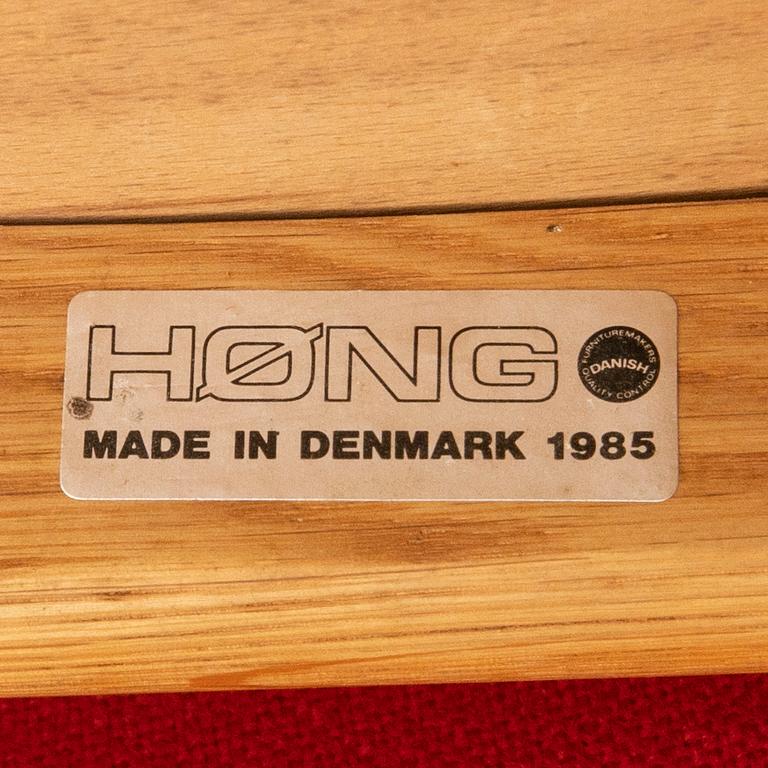 A pair of 1970s Høng Stolefabrik oak armchairs.