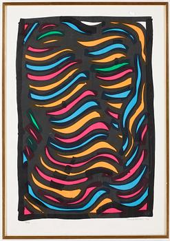 Lennart Rodhe · LENNART RODHE, litografi, signerad och numrerad 56/75, daterad 1971.