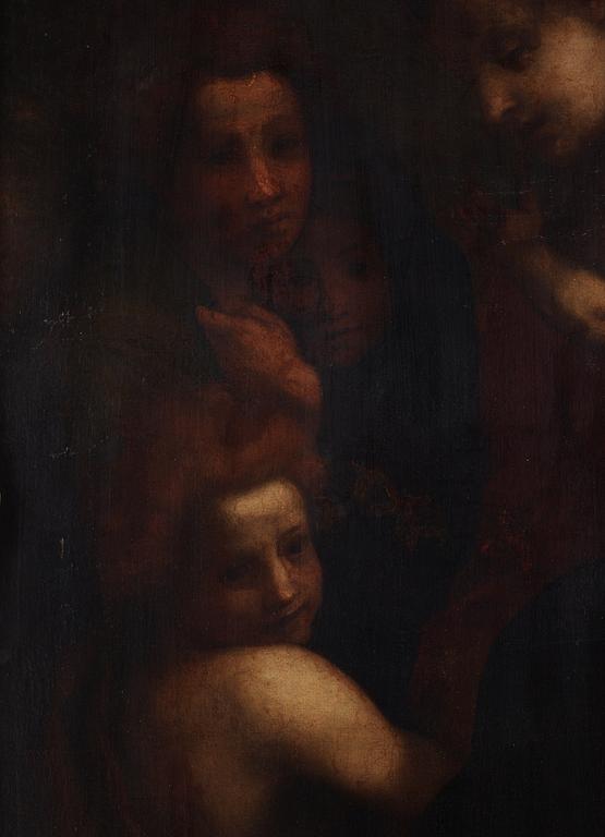 Antonio Allegri Correggio In the manner of the artist, The Madonna and Child with the Infant Saint John the Baptist.