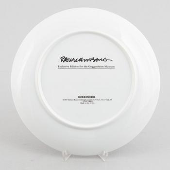 Robert Rauschenberg, tallrikar, 5 st, exclusive edition för Guggenheim Museum, USA, 1997.