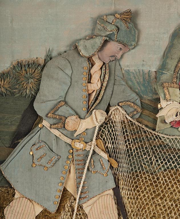 A Swedish decoupage, dated 1751.