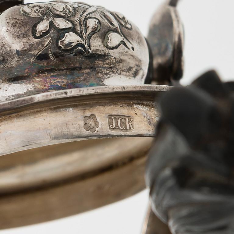 A Viennese silver pot, maker's mark of Josef Carl Klinkosch, Austria 1872-1922.