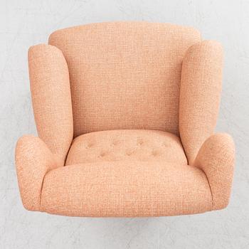 Carl Malmsten, Fåtölj, ”Häggbom”, O.H.Sjögren, Tranås 2021.