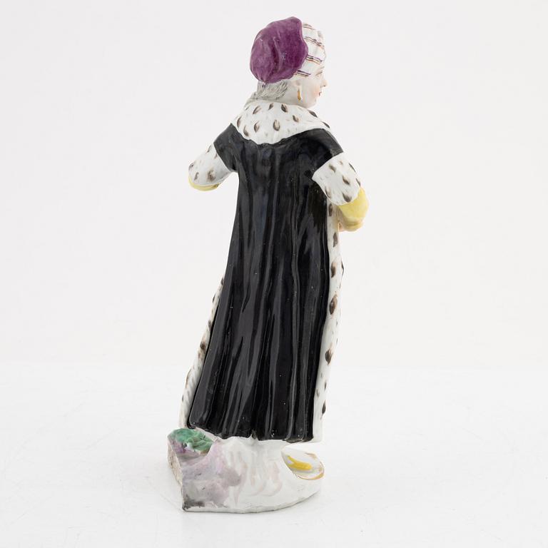 A Fürstenberg porcelain figurine, 18th Century.