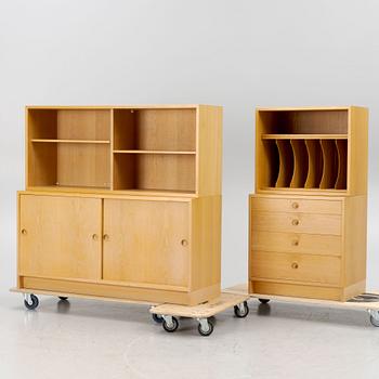 Børge Mogensen, Shelving System with Cabinets and Drawers, Karl Andersson & Söner, second half of the 20th century.