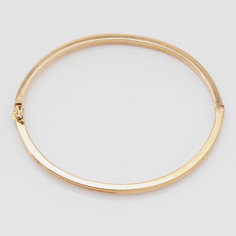 ARMRING, 18K guld, GD&Co, Malmö 1969. Vikt ca 22 g.