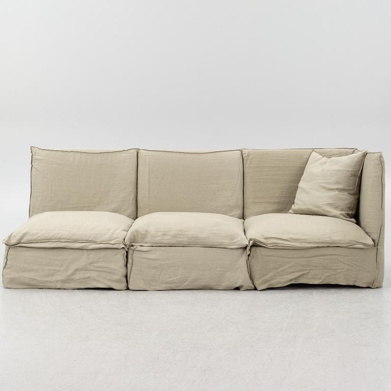 Paola Navone, modulsoffa, 3 detal, "Ghost", Gervasoni, Italien, 2000-tal.