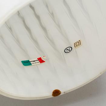 A pair of glass table lamps, 1980's.