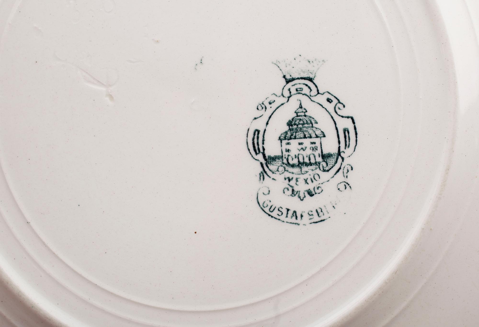 SERVISPORSLIN, 22 delar, Wexiö Guld, omkring år 1900.