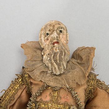 Dolls, 3 pcs, possibly Italy 18th/19th century.