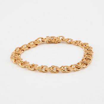 Bracelet Bismarck link 18K gold.