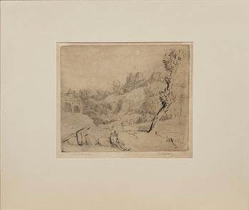 WILLIAM STRANG, etching, signed.