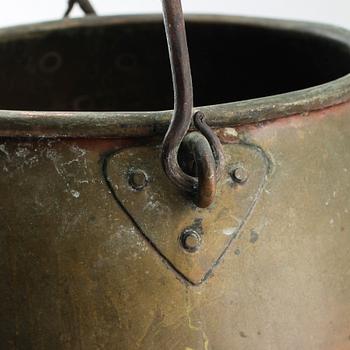 HINK MED SKOPA, koppar, 1800-tal.