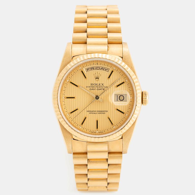 Rolex, Day-Date, "Tapestry Dial", ca 1991.