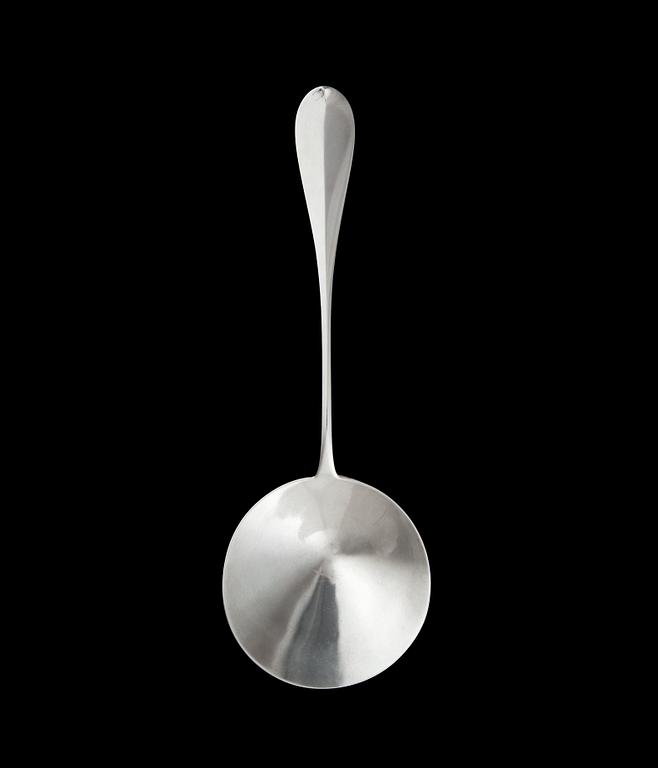 A FABERGÉ SOUP LADLE.