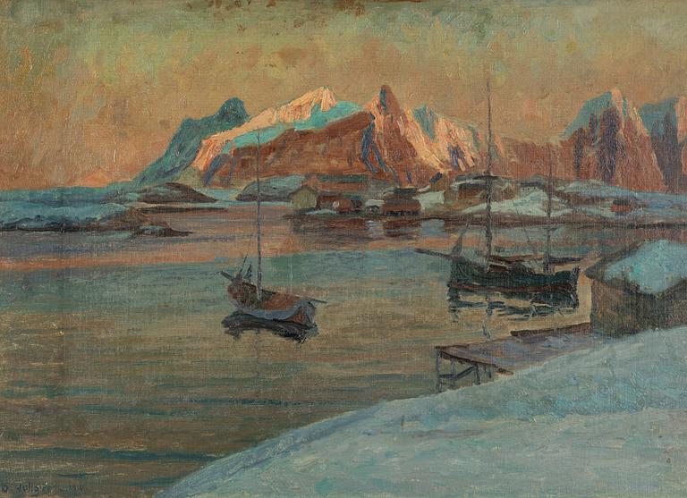 Oscar Hullgren, "I solnedgången" (Lofoten).