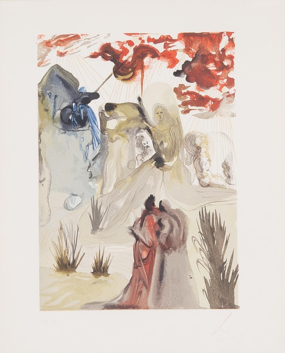 Salvador Dalí, "Divine Forest (Canto 28)" from "The Divine Comedy".