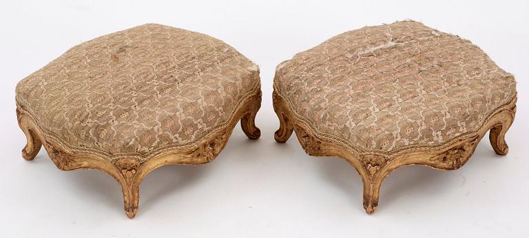 A pair of Louis XV 18th century footrests.