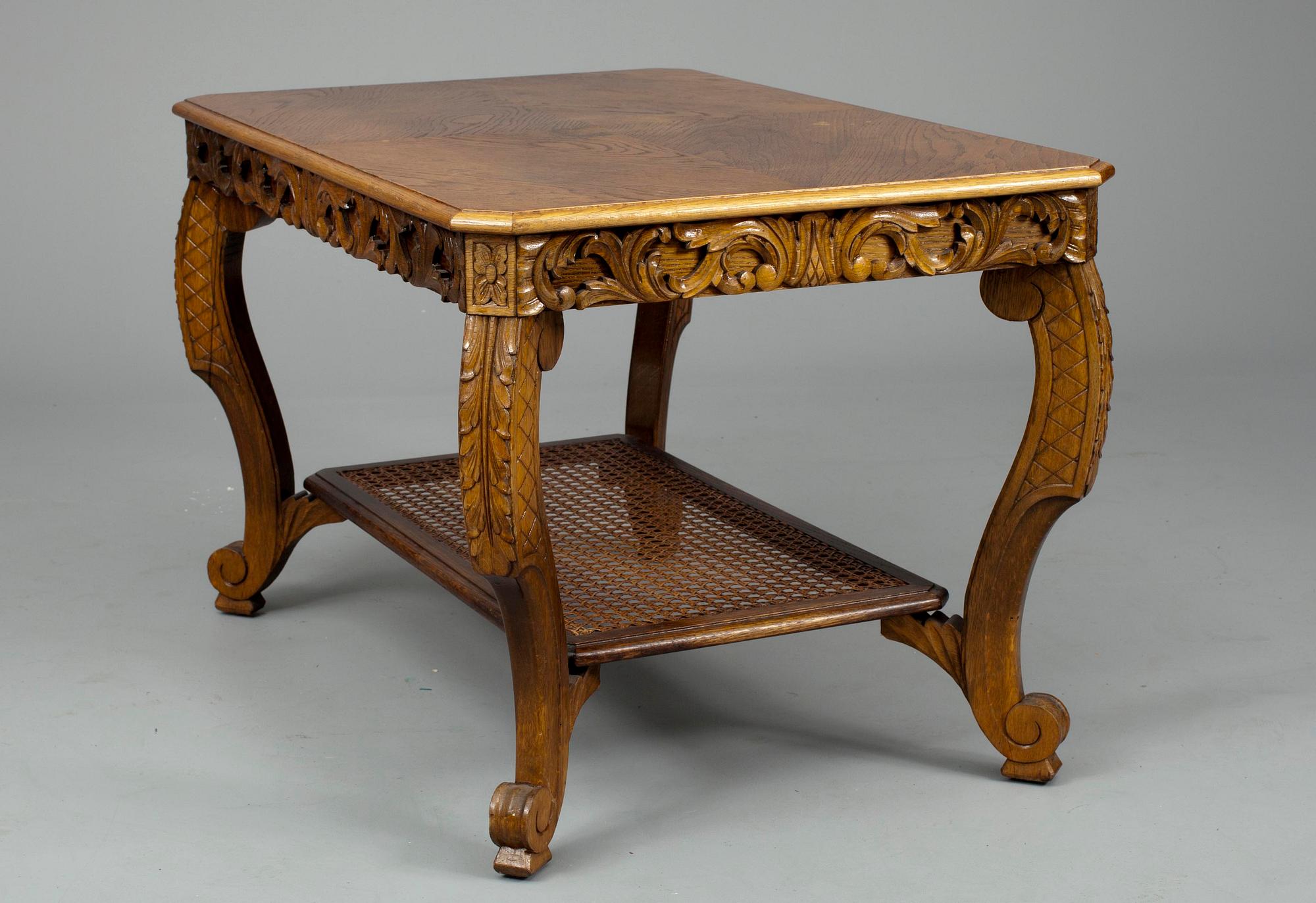 MÖBLEMANG 4 delar, ek, 1900-talets början.