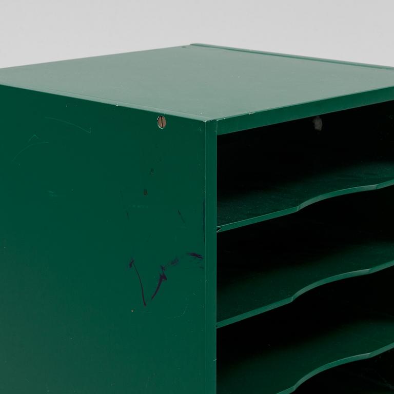 A pair of 'Rapport kub' desk drawers/shelves by Gillis Lundgren, IKEA, 1970's.