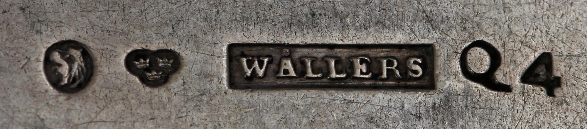 MATSKEDAR, 11 st, silver, 1800-tal. Bl a Johannes Wållers, Linköping 1842-46.