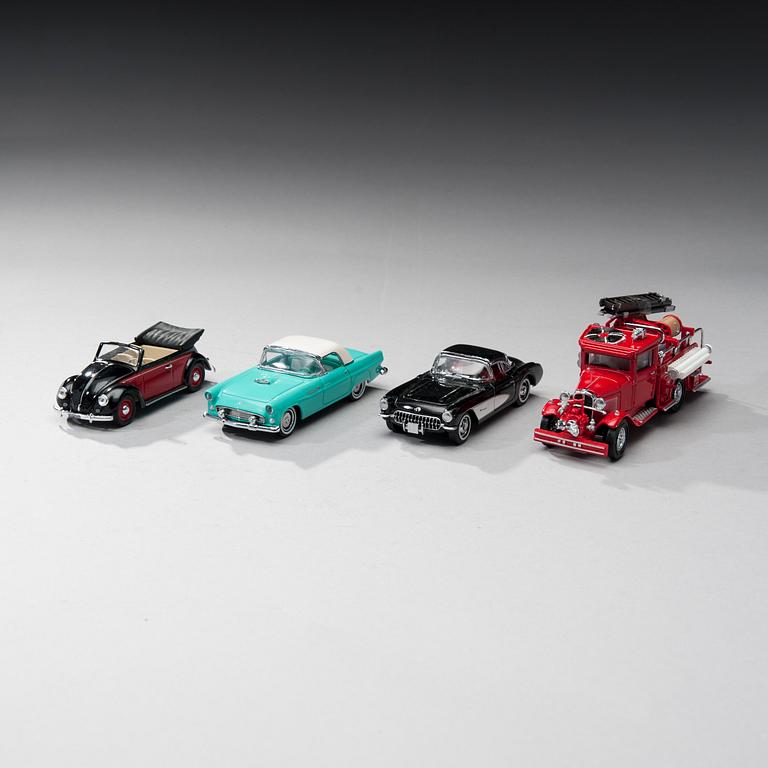 MODELLBILAR, 4 st, Matchbox, 1990-tal.