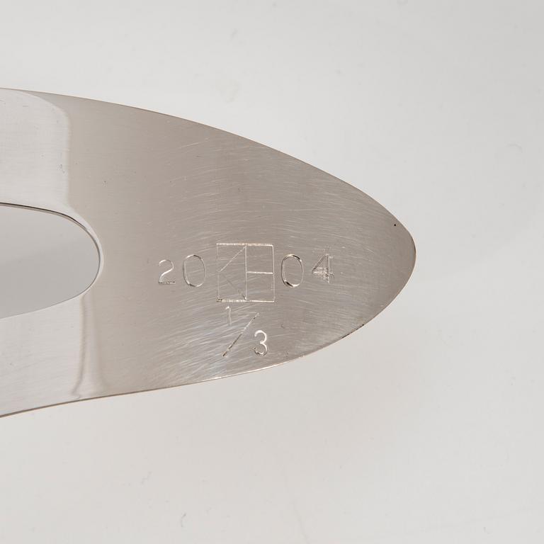 KARI HUHTAMO, steel, signed and dated 2004, numbered 1/3.