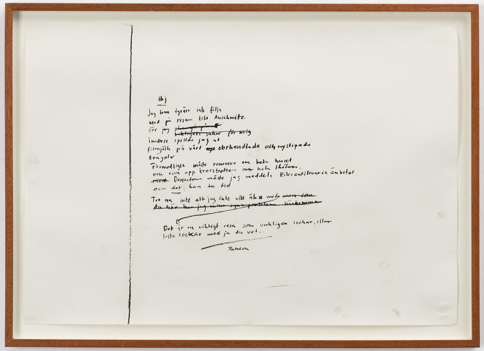 Patrick Nilsson, Untitled.