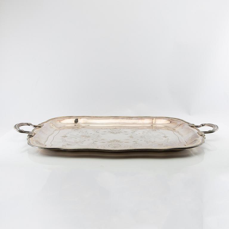 Trays 2 pcs of nickel silver, first half of the 20th century.