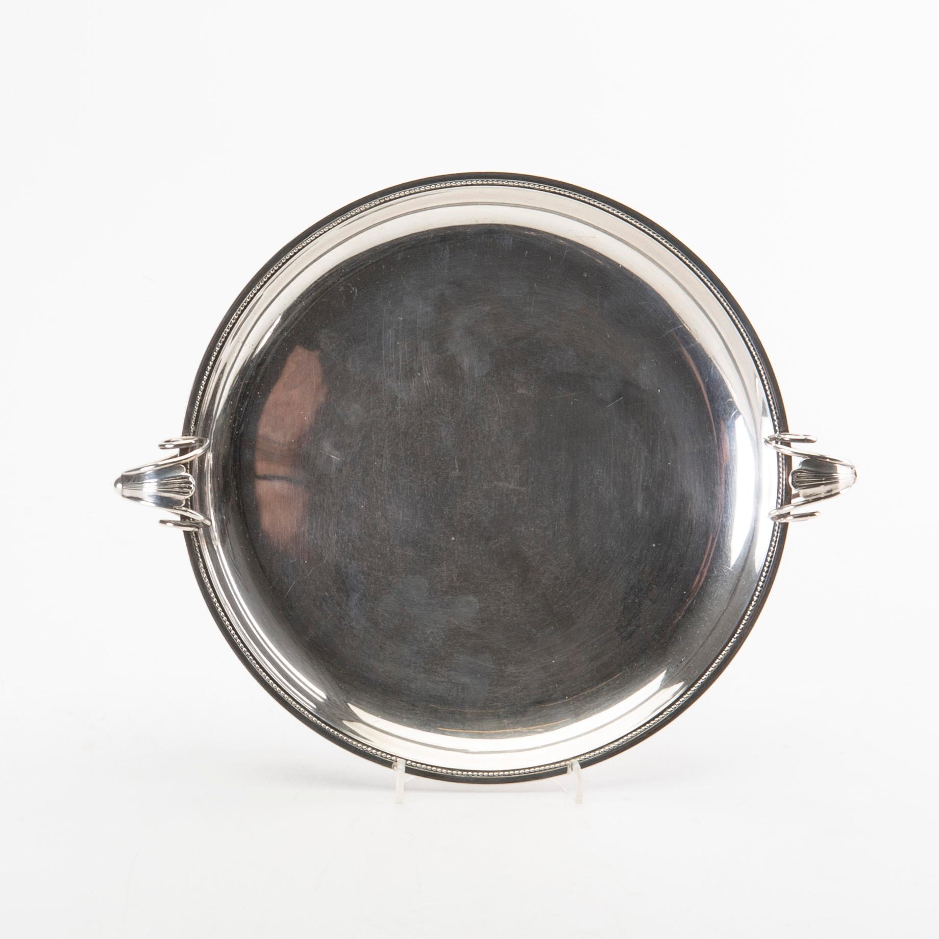 A Swedish 20th century  silver charger mark of GAB 18938 weight 566 grams.