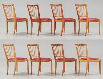 Josef Frank, stolar, 8 st, Firma Svenskt Tenn, modell 1165.