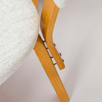 Alvar Aalto, stolar, 6 st, modell 63, O.Y. Huonekalu- ja Rakennustyötehdas A.B. 1900-talets mitt.