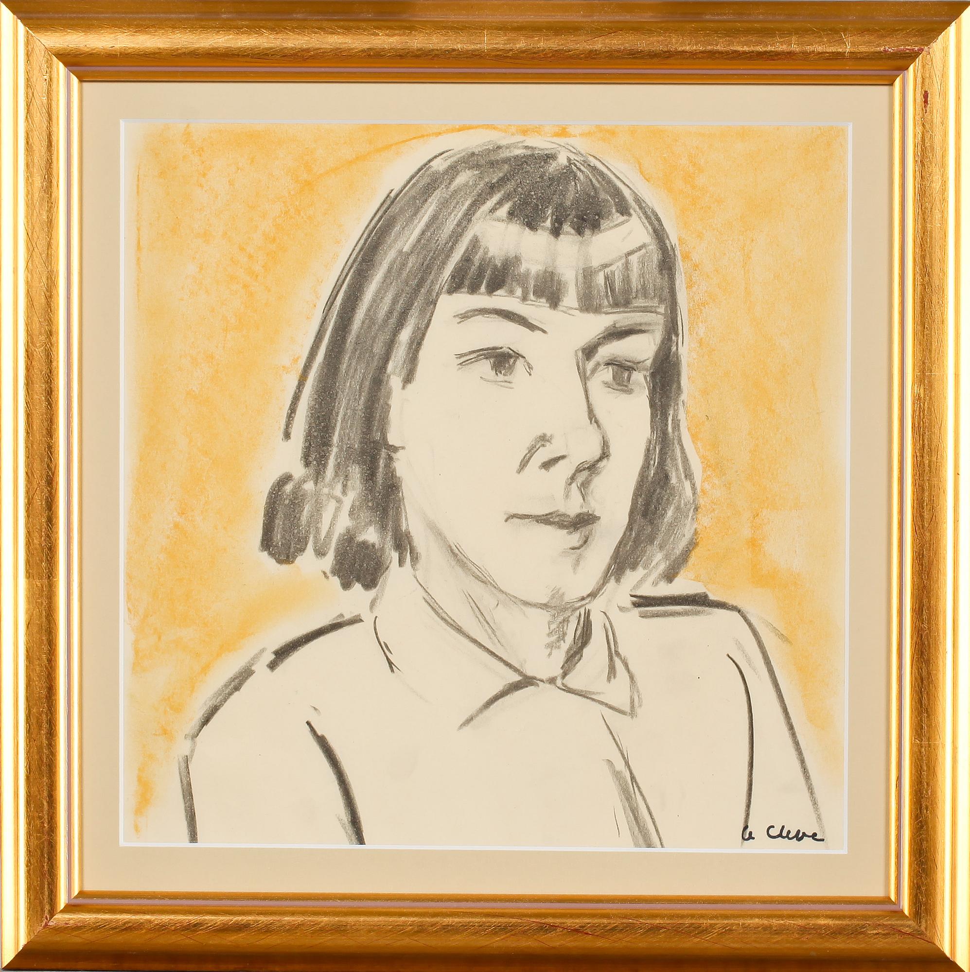 AGNES CLEVE, blandteknik, stämpelsignerad.
