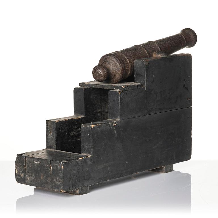 A pair of salute cannons, presumably 19th century.
